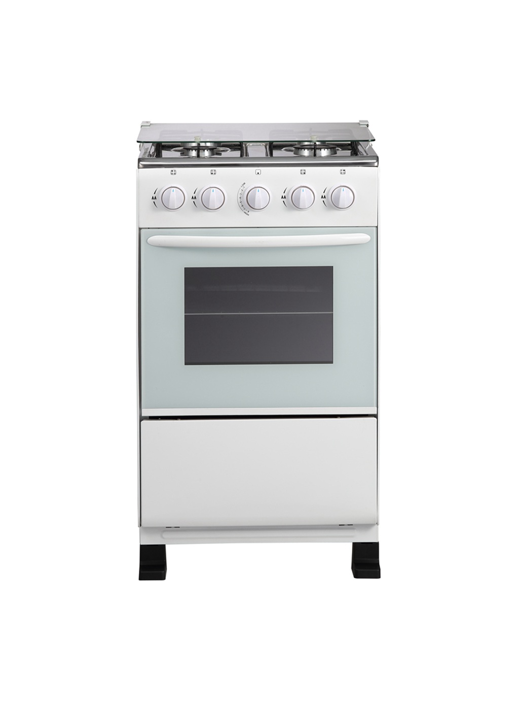 Cuisinière à gaz simple autoportante à 4 brûleurs de 20 pouces de large