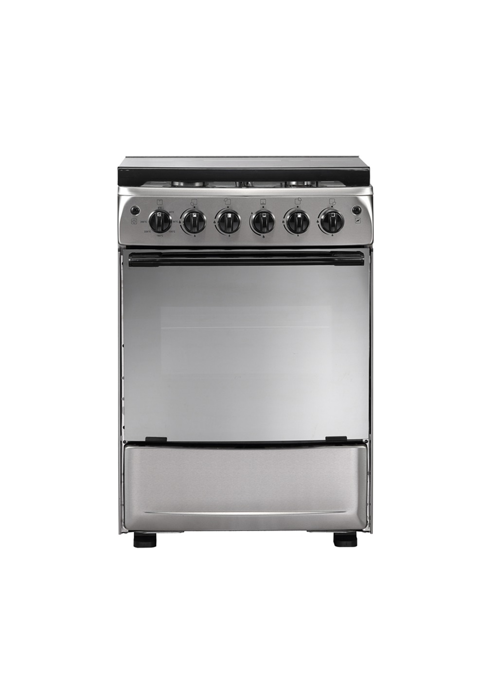 Silver Freestanding Gas Stove and Oven